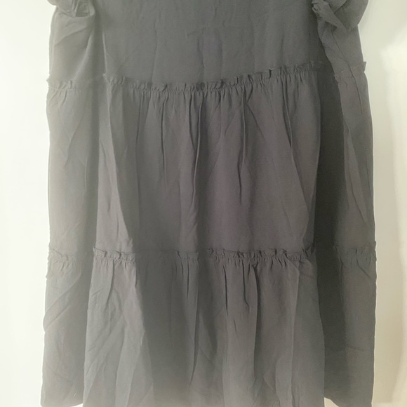 Black V Neck Dress - Picture 2 of 5